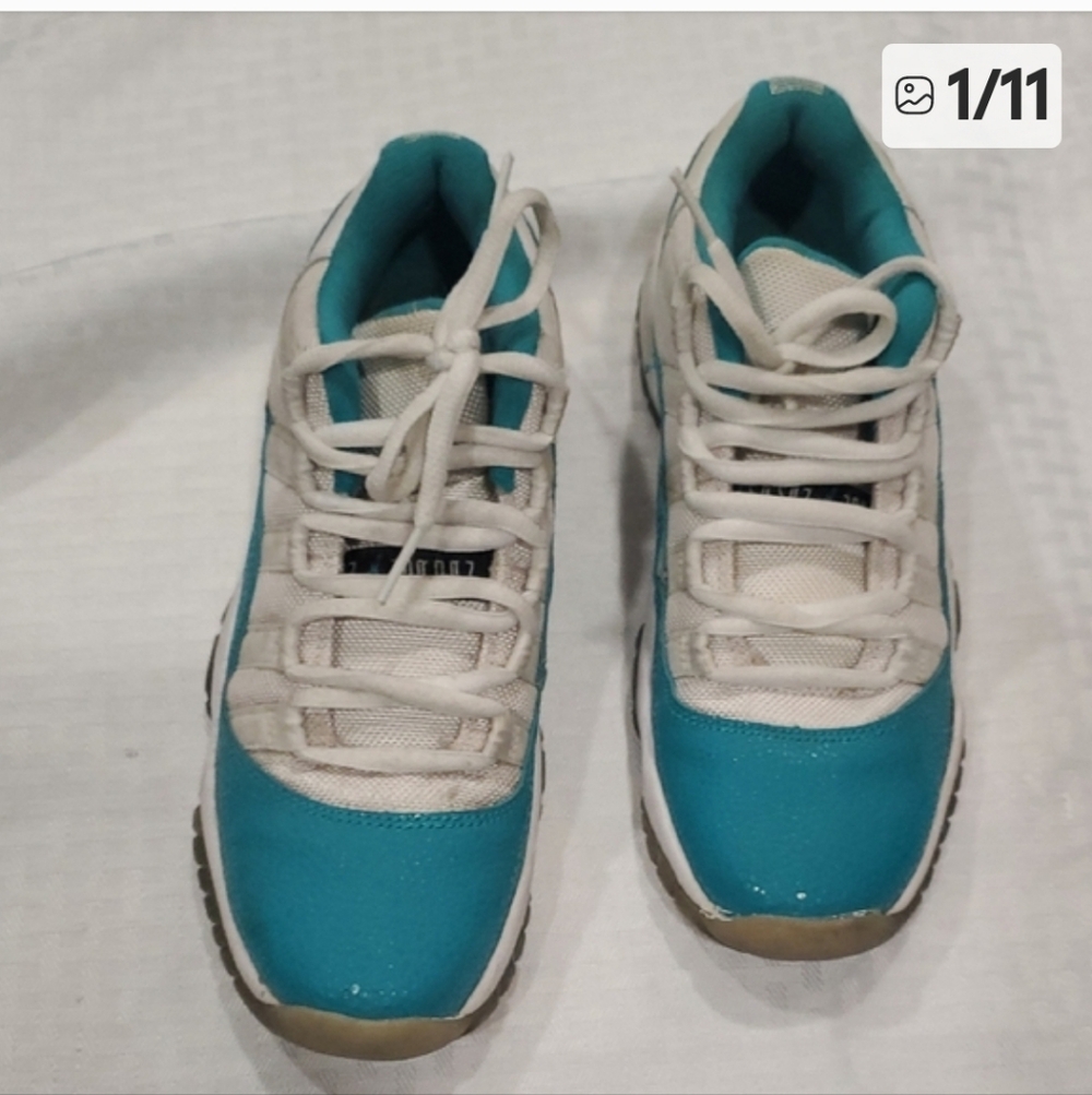 Jordan 11 Retro Low Aqua Safari - Picture 12 of 12